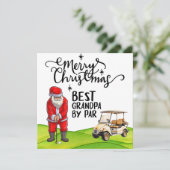 サンタ最高のククロースとクリスマスのパーのおじいちゃん シーズンカード (スタンド正面)