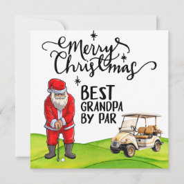 サンタ最高のククロースとクリスマスのパーのおじいちゃん シーズンカード