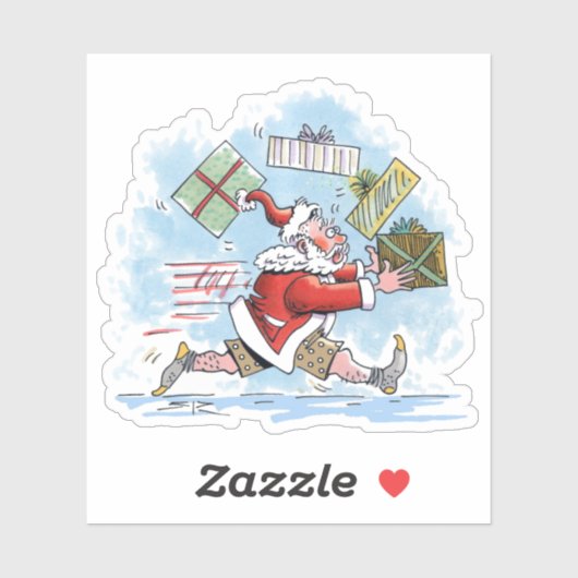 サンタ未準備コンターシール シール (シート)