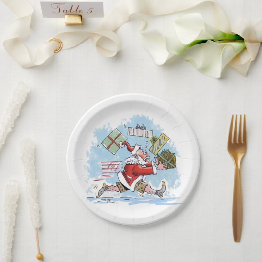 サンタ未準備紙プレート ペーパープレート (ウェディング)