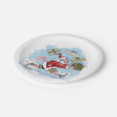 サンタ未準備紙プレート ペーパープレート (アングル)