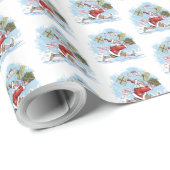 サンタ未用意の光沢ラッピング紙 ラッピングペーパー (ロールコーナー)