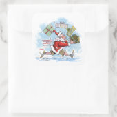 サンタ未用意の大きな四角いステッカー スクエアシール (バッグ)