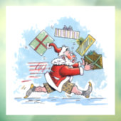 サンタ未用意の白い窓が引っかかる ウィンドウサイン (シート3)