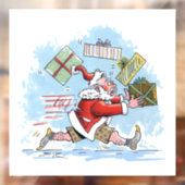 サンタ未用意の白い窓が引っかかる ウィンドウサイン (シート2)