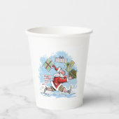 サンタ未用意の紙カップ 紙コップ (正面)