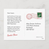 サンタ来から来たサンタのはがき シーズンポストカード (裏面)