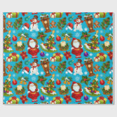 サンタ来さん ラッピングペーパー (フラット)
