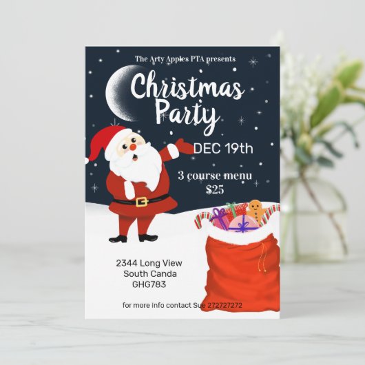 サンタ来とサナタのクリスマスマーケットを参照 招待状 (スタンド正面)