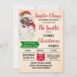 サンタ来の町クリスマスファミリーパーティー 招待状
