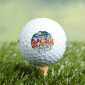 サンタ来は喜びの馬と ゴルフボール (インサイチュ 木)