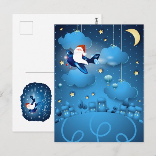 サンタ来は  ポストカード (正面/裏面)