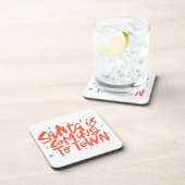 サンタ来イズトゥタウンホリデイデザイン コースター (右側)