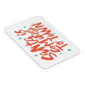 サンタ来イズトゥタウンホリデイデザイン マグネット (右側)