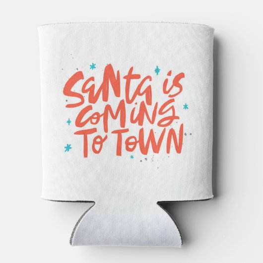 サンタ来イズトゥタウンホリデイデザイン 缶クーラー (裏面)