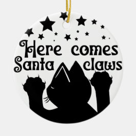 サンタ来クツメ | 両面 セラミックオーナメント