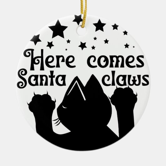 サンタ来クツメ | 両面 セラミックオーナメント (正面)