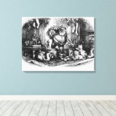 サンタ来クロース， 1872 キャンバスプリント (インサイチュ (ウッドフロア))