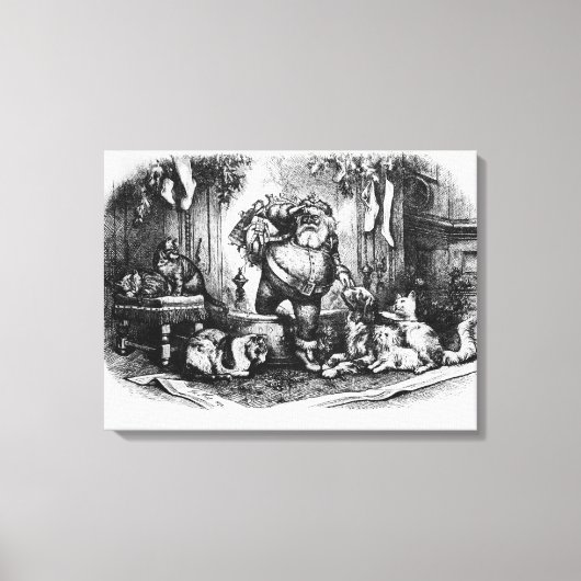 サンタ来クロース， 1872 キャンバスプリント (正面)