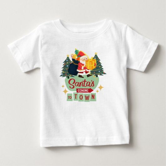 サンタ来スの町 ベビーTシャツ (正面)
