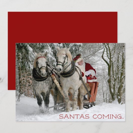 サンタ来ス シーズンカード (正面/裏面)