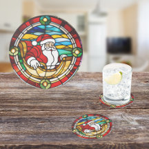 サンタ来ズからタウンへのステンドグラスの外観