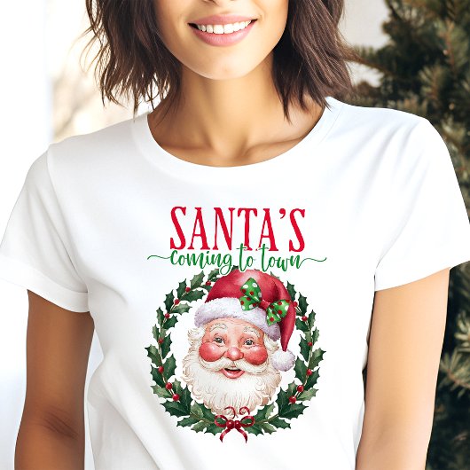 サンタ来ズからタウンクラシッククリスマス トライブレンドTシャツ