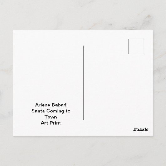 サンタ来ズの町へ ポストカード (裏面)