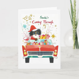 サンタ来ズ・スルー | ブラック・クリスマス・グリーティング シーズンカード