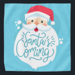 サンタ来ズ バンダナ<br><div class="desc">クリスマスサンタクロースキャラクター付きレタリング</div>