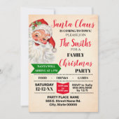サンタ来ーから町のクリスマスパーティー 招待状 (正面)