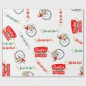 サンタ来ーは町へ ラッピングペーパー (フラット)