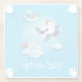 サンタ来ー ガラスコースター (裏面)