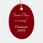 サンタ来ー セラミックオーナメント (裏面)