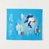 サンタ来ー タペストリー (正面(横))