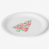 サンタ来ー ペーパープレート (アングル)