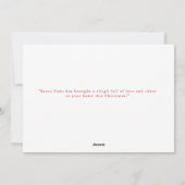 サンタ来ー・ポーズが街に！おもしろい犬写真 シーズンカード (裏面)