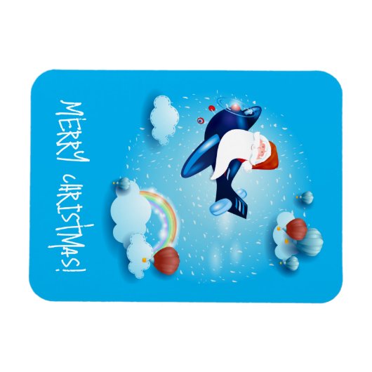 サンタ来ー マグネット (横)