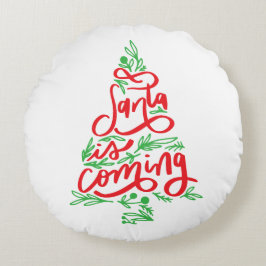 サンタ来ー ラウンドクッション