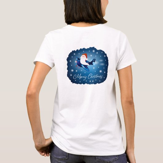 サンタ来ー Tシャツ (裏面)