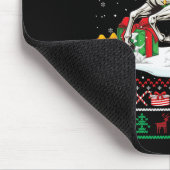 サンタ柴犬ライディングホースクリスマスセーター値リスト マウスパッド (コーナー)
