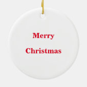 サンタ格言マスククリスマスツリーオーナメント セラミックオーナメント (裏面)