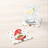 サンタ格言 スクエアペーパーコースター (インサイチュ)