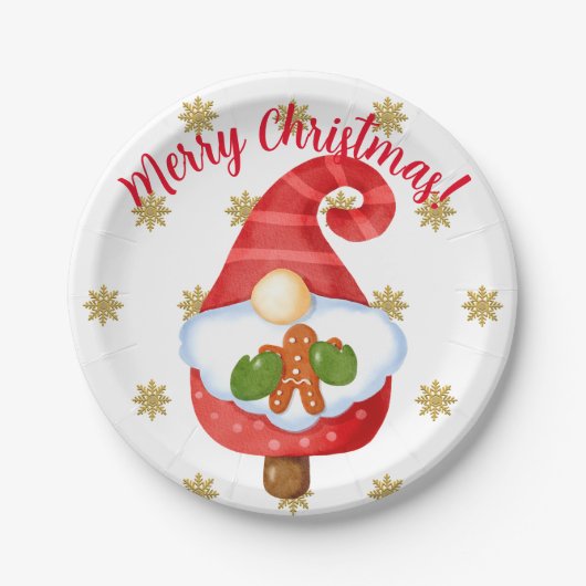 サンタ格言 ペーパープレート (正面)