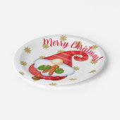 サンタ格言 ペーパープレート (アングル)