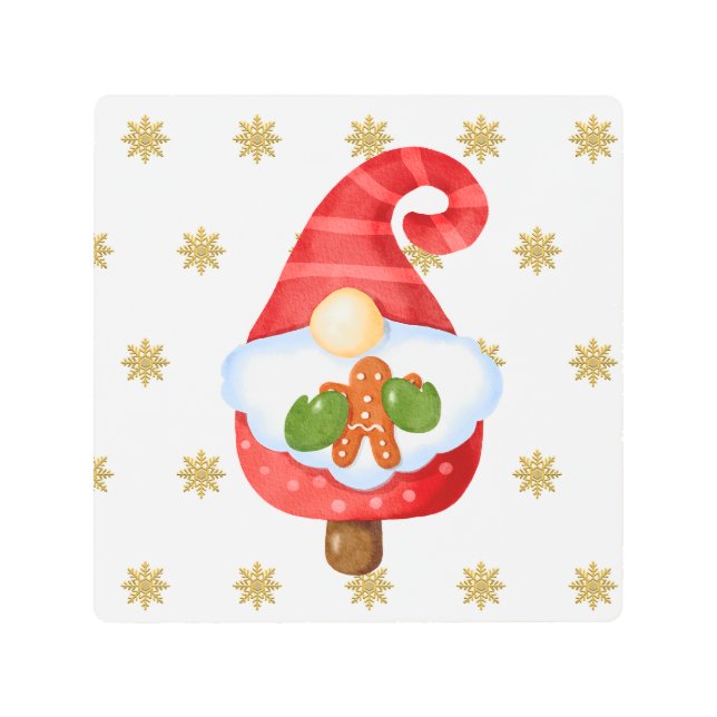 サンタ格言 メタルプリント (正面)