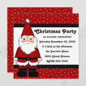 サンタ格言 招待状 (正面/裏面)