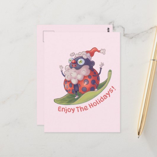 サンタ楽しむザホリデイズ ポストカード (正面/裏面インサイチュ)