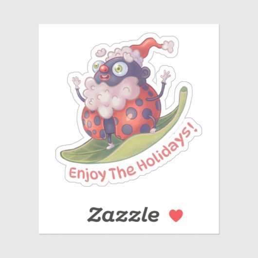 サンタ楽しむザホリデーズステッカー シール (シート)