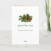 サンタ歌うクリスマスカード シーズンカード (裏面)